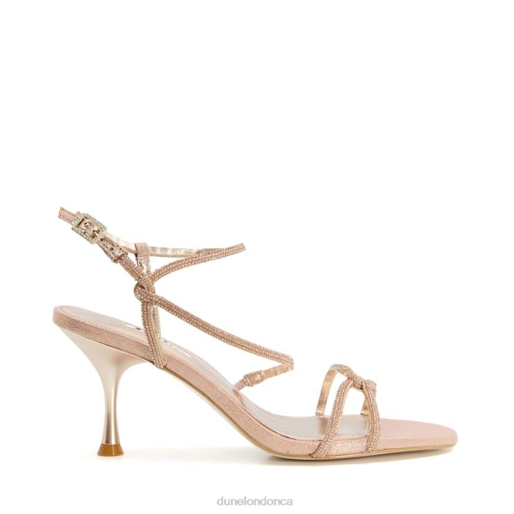 Dune London Majestys Women Wide-Fit Strappy Heeled Sandals Gold 2Z0DB77