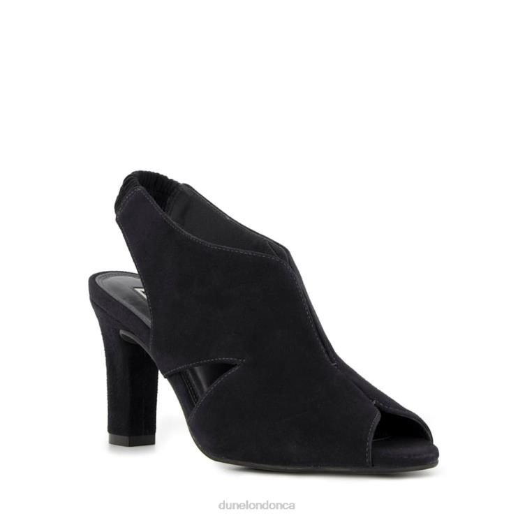 Dune London Marcella Women Comfort Suede Heeled Sandals Black 2Z0DB606