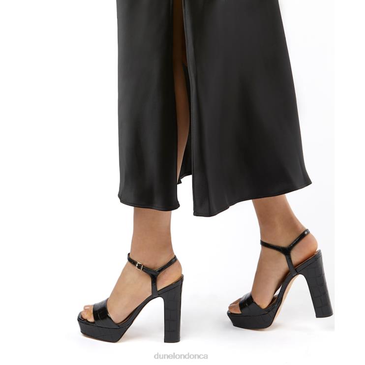Dune London Matche Women Strappy Platform Heel Sandals Black 2Z0DB504