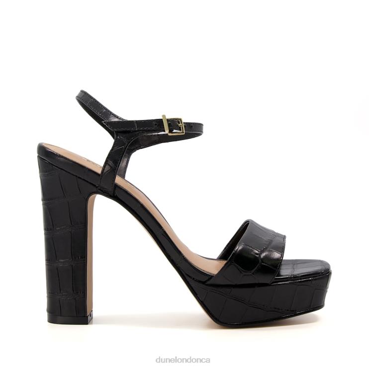 Dune London Matche Women Strappy Platform Heel Sandals Black 2Z0DB504