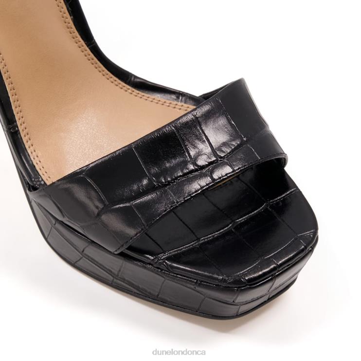 Dune London Matche Women Strappy Platform Heel Sandals Black 2Z0DB504