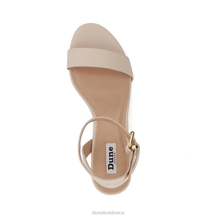 Dune London Memee Women Mid Block Heel Sandals Ecru 2Z0DB413