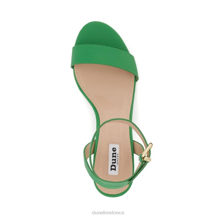Dune London Memee Women Mid Block Heel Sandals Green 2Z0DB15