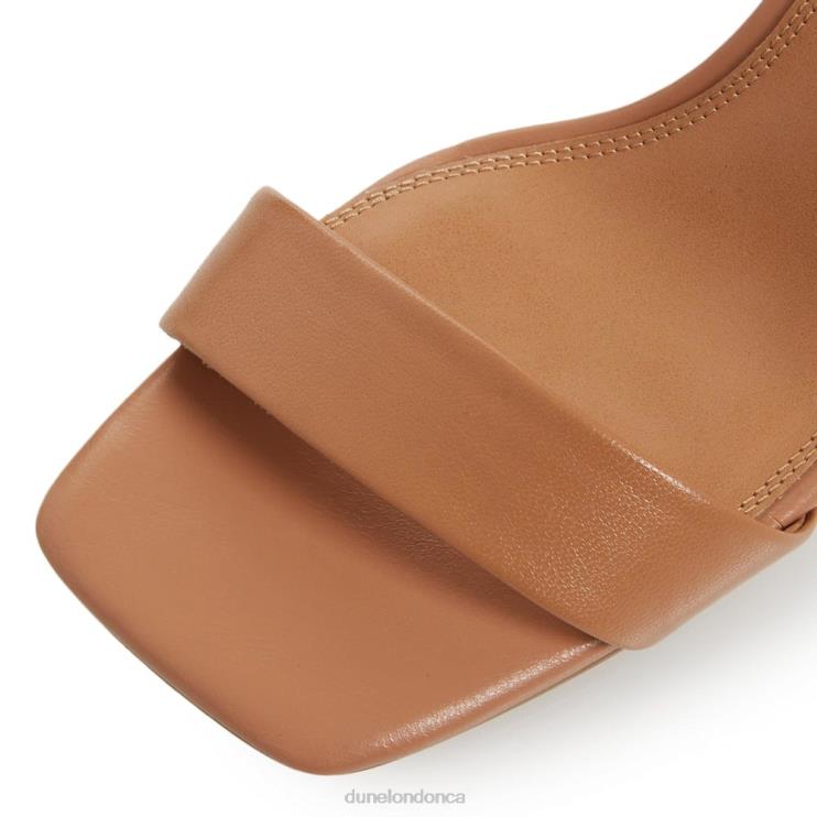 Dune London Meri Women Square Toe High Heel Sandals Camel 2Z0DB573