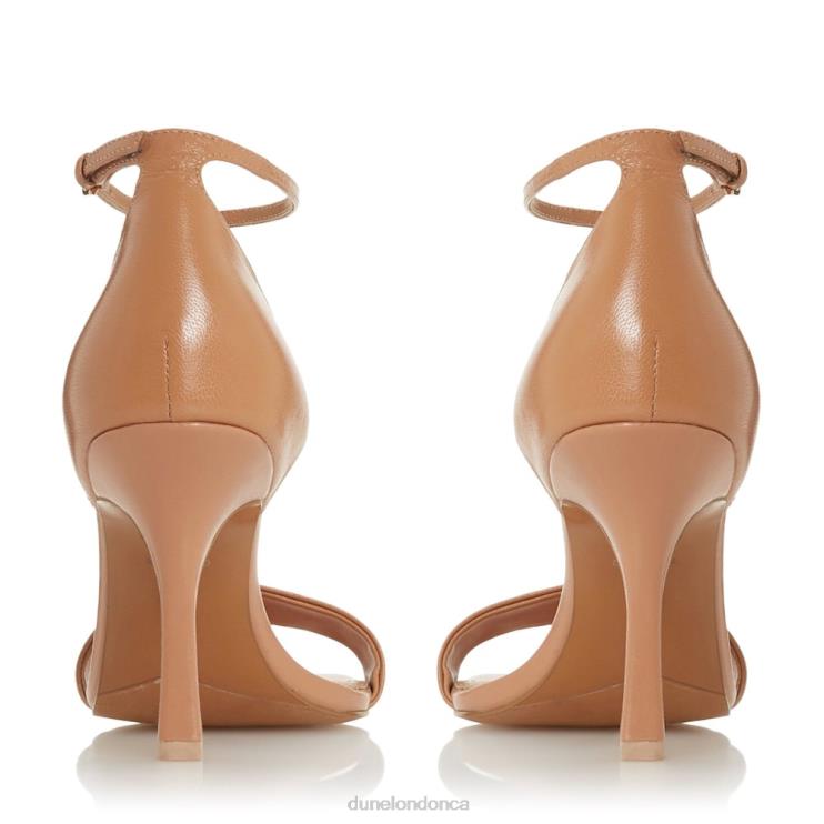 Dune London Meri Women Square Toe High Heel Sandals Camel 2Z0DB573