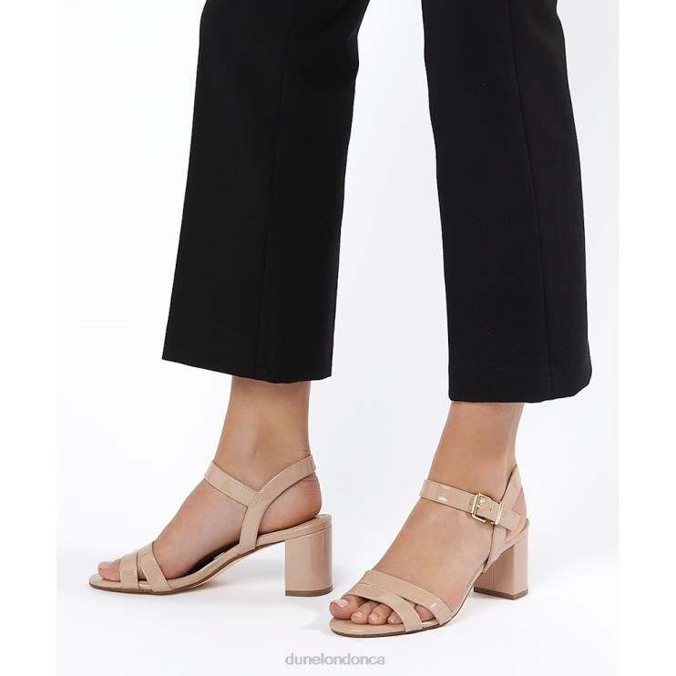 Dune London Merisa Women Block Heel Sandals Nude 2Z0DB343