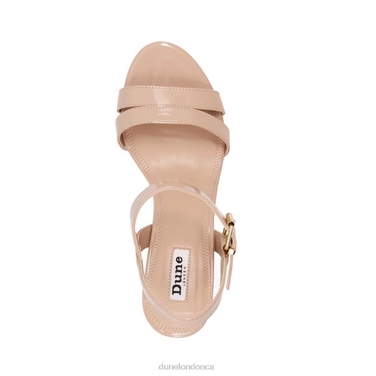 Dune London Merisa Women Block Heel Sandals Nude 2Z0DB343