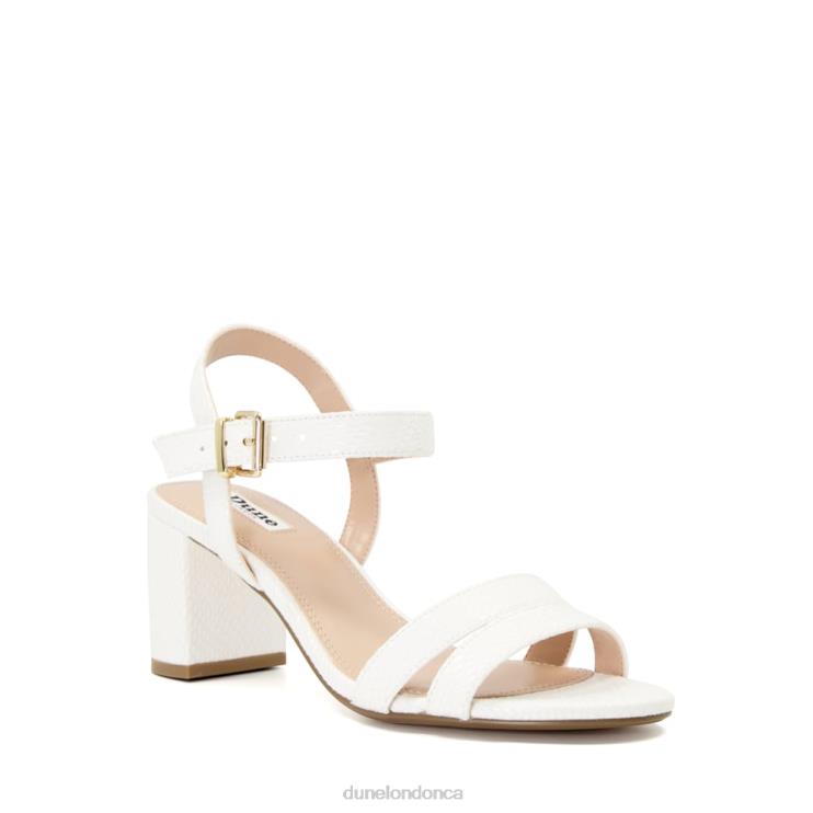 Dune London Merisa Women Block Heel Sandals White 2Z0DB555