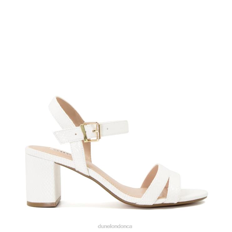 Dune London Merisa Women Block Heel Sandals White 2Z0DB555
