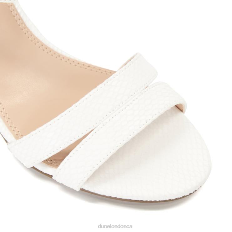 Dune London Merisa Women Block Heel Sandals White 2Z0DB555
