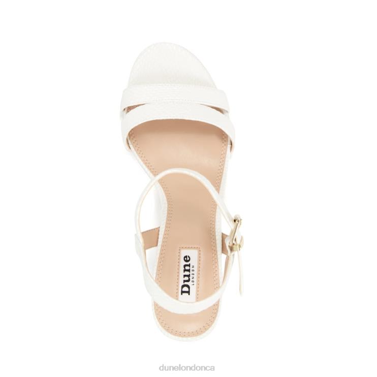Dune London Merisa Women Block Heel Sandals White 2Z0DB555