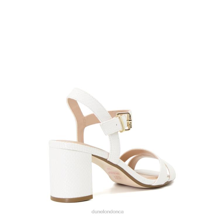 Dune London Merisa Women Block Heel Sandals White 2Z0DB555