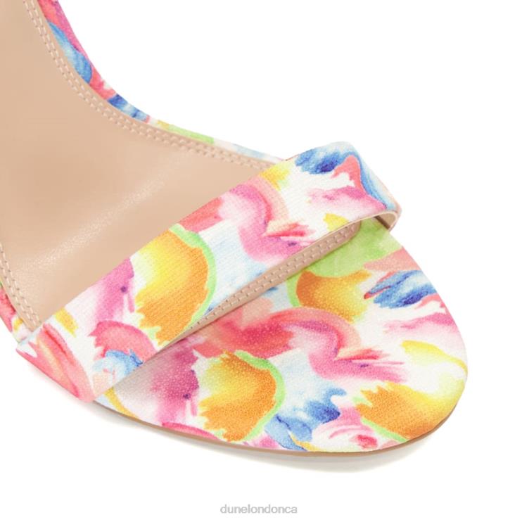 Dune London Milano Women Printed Heeled Sandals Multi 2Z0DB82