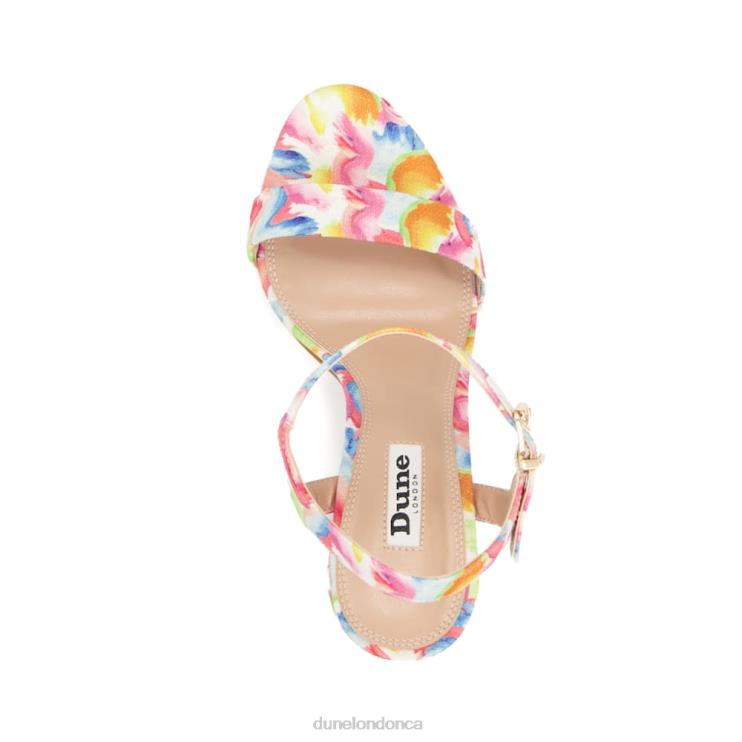 Dune London Milano Women Printed Heeled Sandals Multi 2Z0DB82