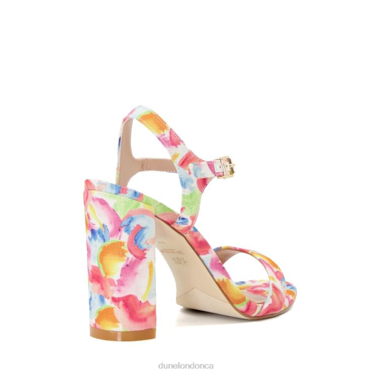 Dune London Milano Women Printed Heeled Sandals Multi 2Z0DB82
