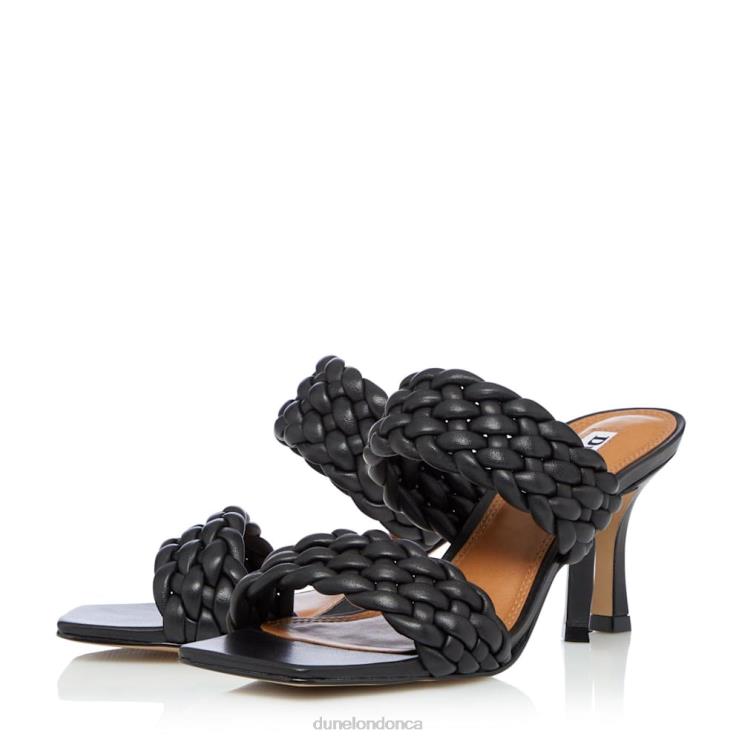 Dune London Moritz Women Padded Weave Strap Mules Black 2Z0DB649