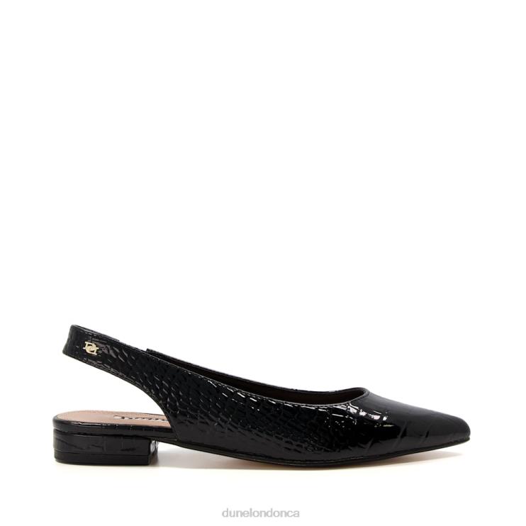 Dune London Caramello Women Slingback Ballet Pumps Black 2Z0DB505