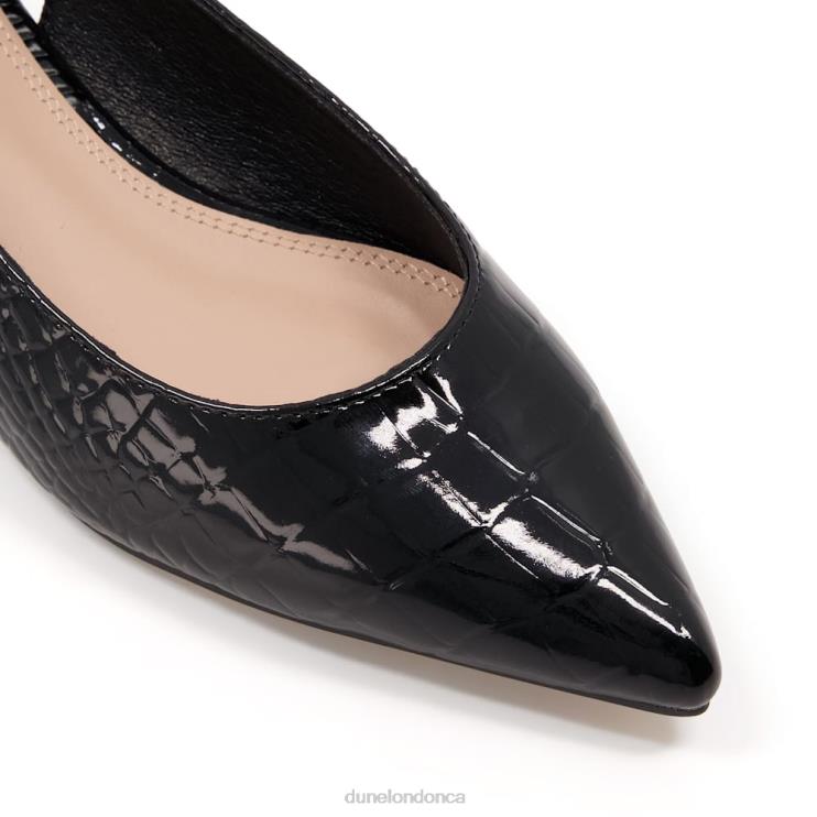 Dune London Caramello Women Slingback Ballet Pumps Black 2Z0DB505