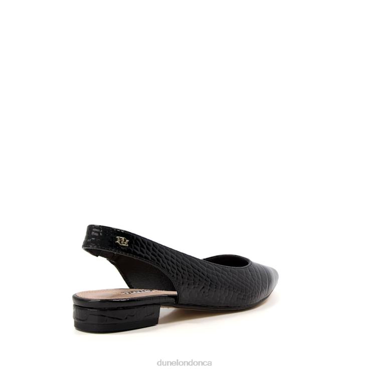 Dune London Caramello Women Slingback Ballet Pumps Black 2Z0DB505