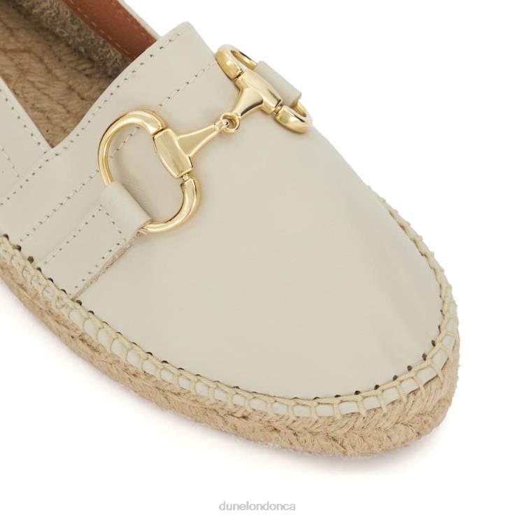 Dune London Guavas Women Snaffle-Trim Flat Espadrilles White 2Z0DB444