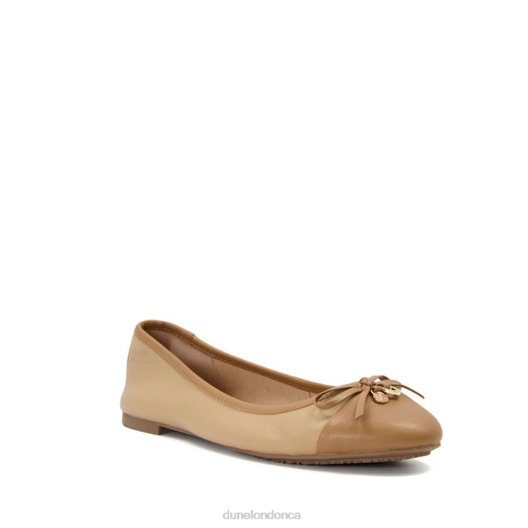 Dune London Hallo Women Charm-Detail Ballet Shoes Camel 2Z0DB629