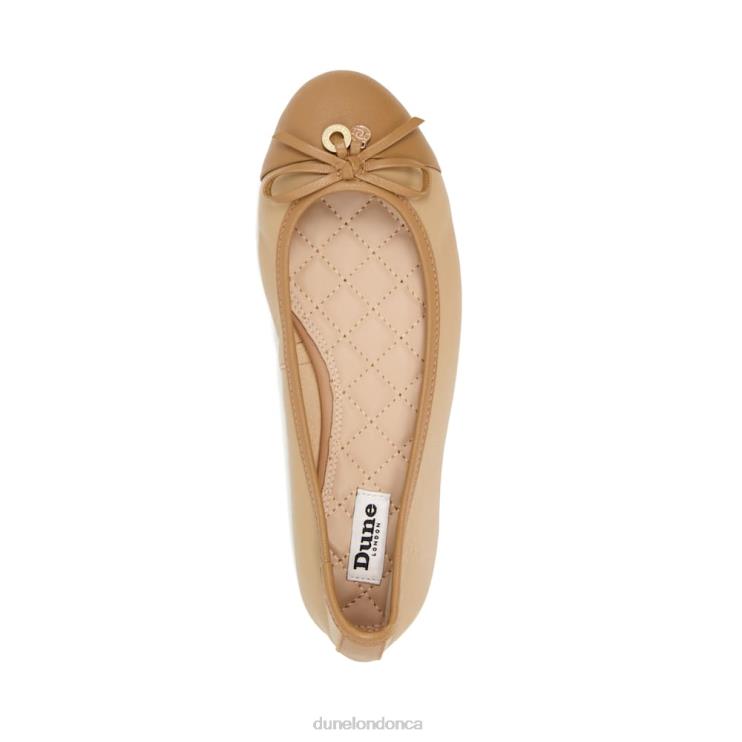 Dune London Hallo Women Charm-Detail Ballet Shoes Camel 2Z0DB629