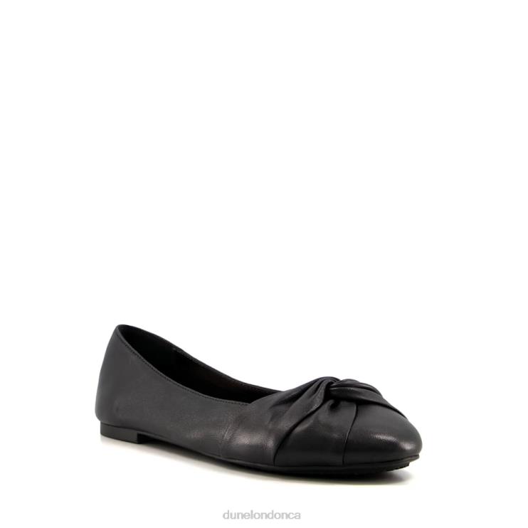 Dune London Hanson Women Twist Front Ballet Flats Black 2Z0DB530