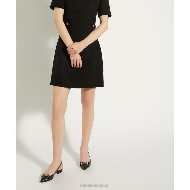 Dune London Hopeful Women Snaffle-Trim Flat Slingback Pumps Black 2Z0DB540
