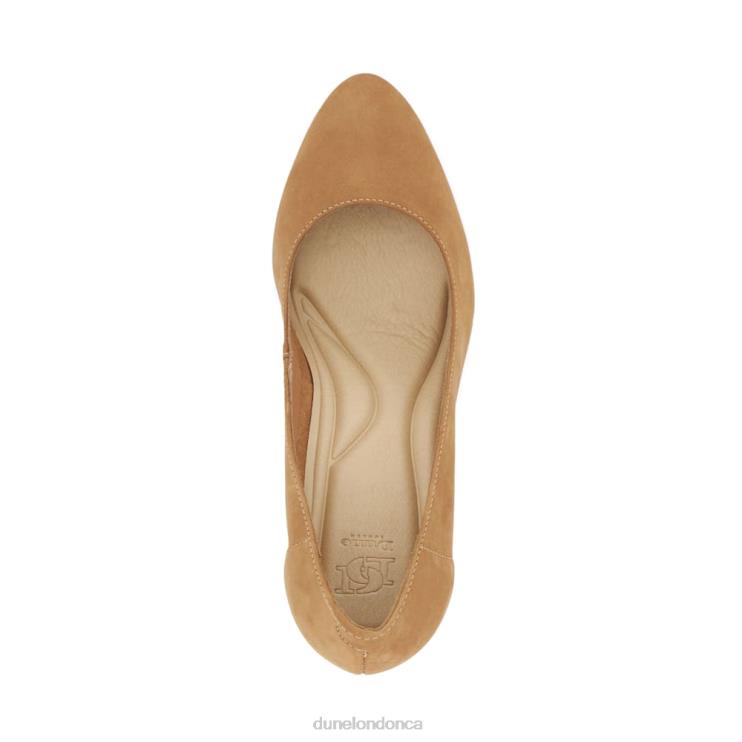 Dune London Adele Women Heeled Court Shoes Camel 2Z0DB212