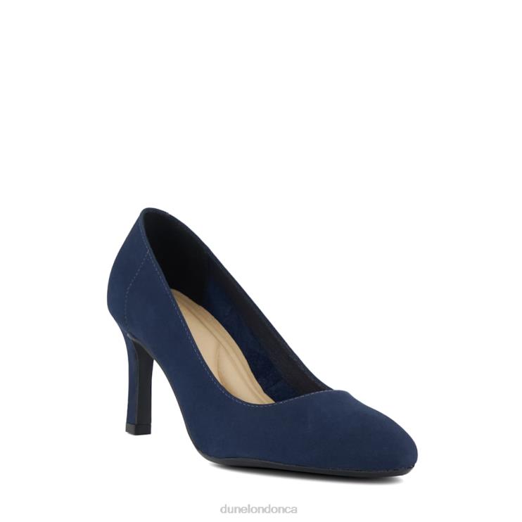 Dune London Adele Women Heeled Court Shoes Navy 2Z0DB213