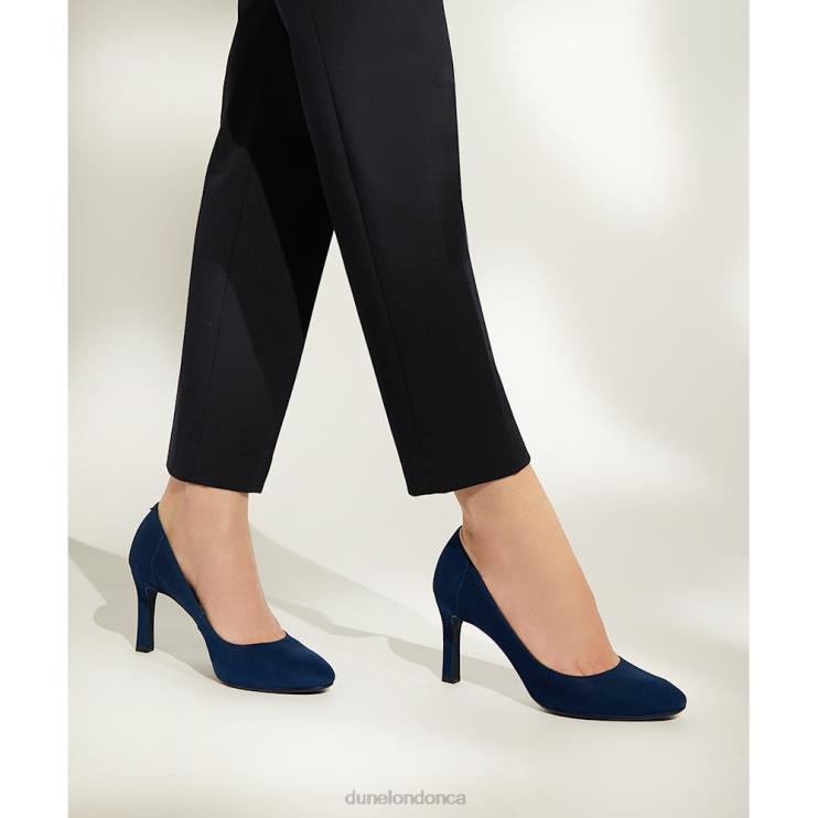 Dune London Adele Women Heeled Court Shoes Navy 2Z0DB213