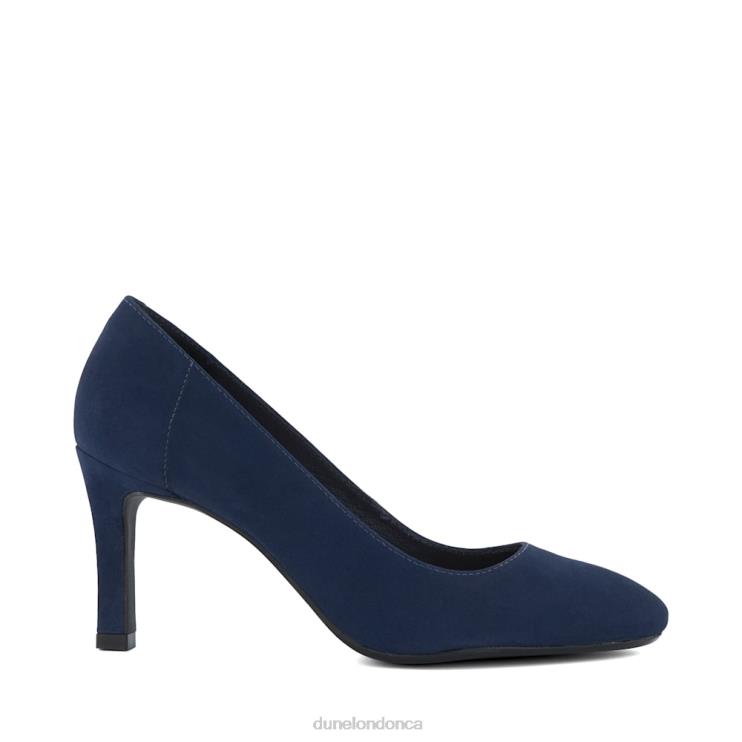 Dune London Adele Women Heeled Court Shoes Navy 2Z0DB213