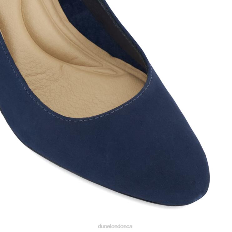 Dune London Adele Women Heeled Court Shoes Navy 2Z0DB213