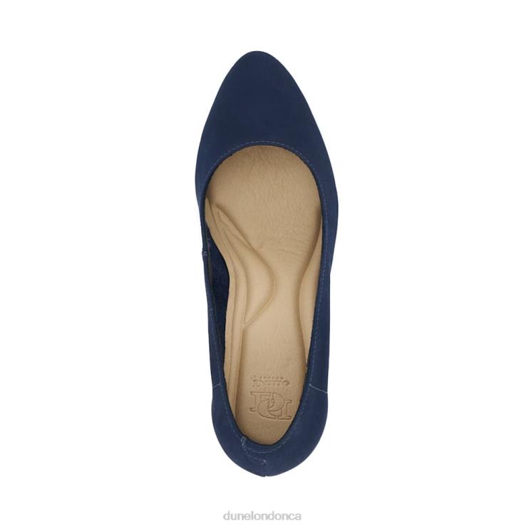 Dune London Adele Women Heeled Court Shoes Navy 2Z0DB213