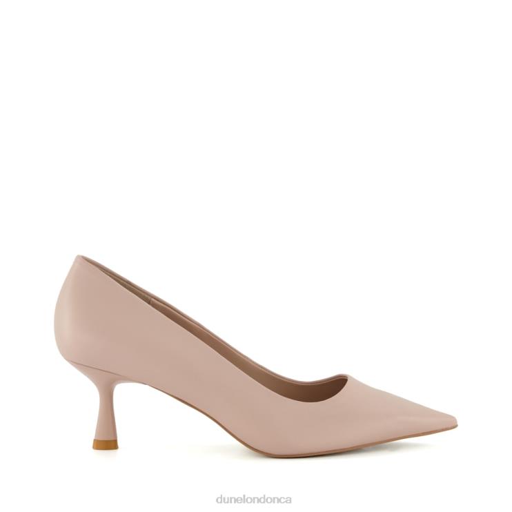 Dune London Angelina Women Flare-Heel Court Shoes Blush 2Z0DB176
