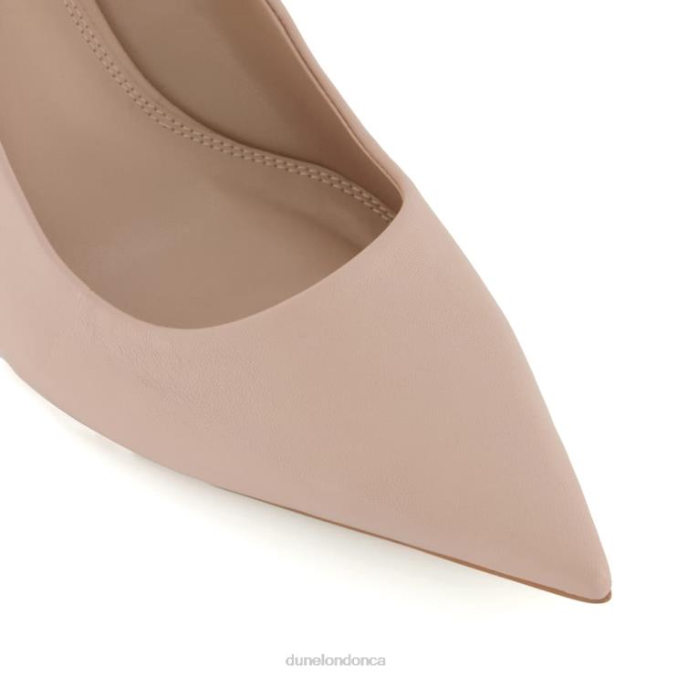 Dune London Angelina Women Flare-Heel Court Shoes Blush 2Z0DB176