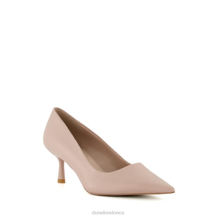 Dune London Angelina Women Wide Fit Leather Court Shoes Blush 2Z0DB83