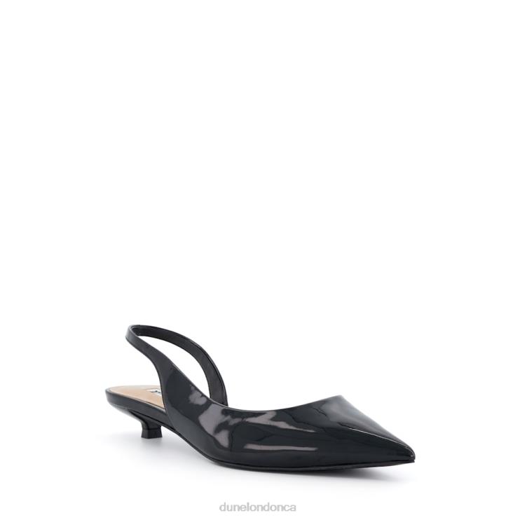 Dune London Calmer Women Kitten-Heel Slingback Court Shoes Black 2Z0DB19