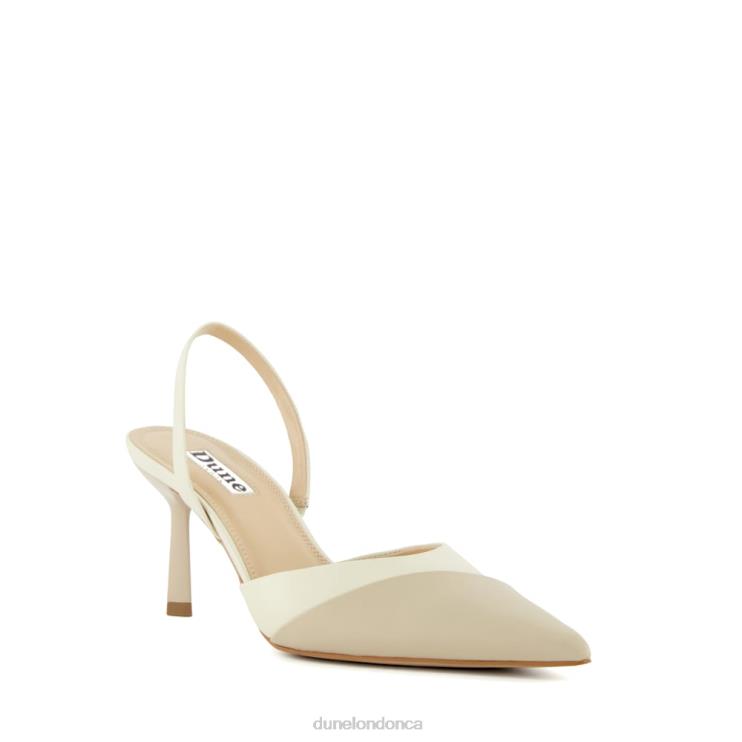 Dune London Campaign Women Slingback Court Shoes Ecru 2Z0DB467