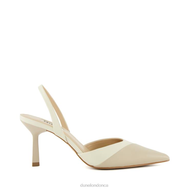 Dune London Campaign Women Slingback Court Shoes Ecru 2Z0DB467