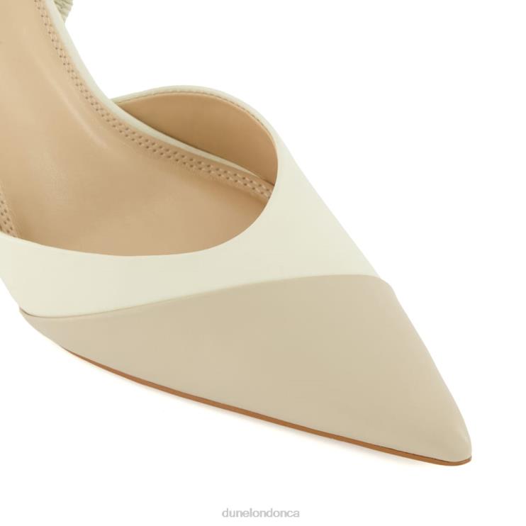Dune London Campaign Women Slingback Court Shoes Ecru 2Z0DB467