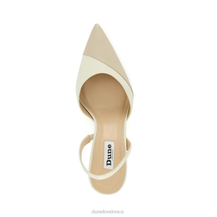 Dune London Campaign Women Slingback Court Shoes Ecru 2Z0DB467