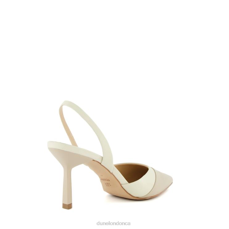 Dune London Campaign Women Slingback Court Shoes Ecru 2Z0DB467