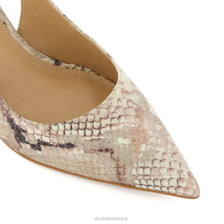 Dune London Capitol Women Slingback Court Shoes Reptile 2Z0DB124
