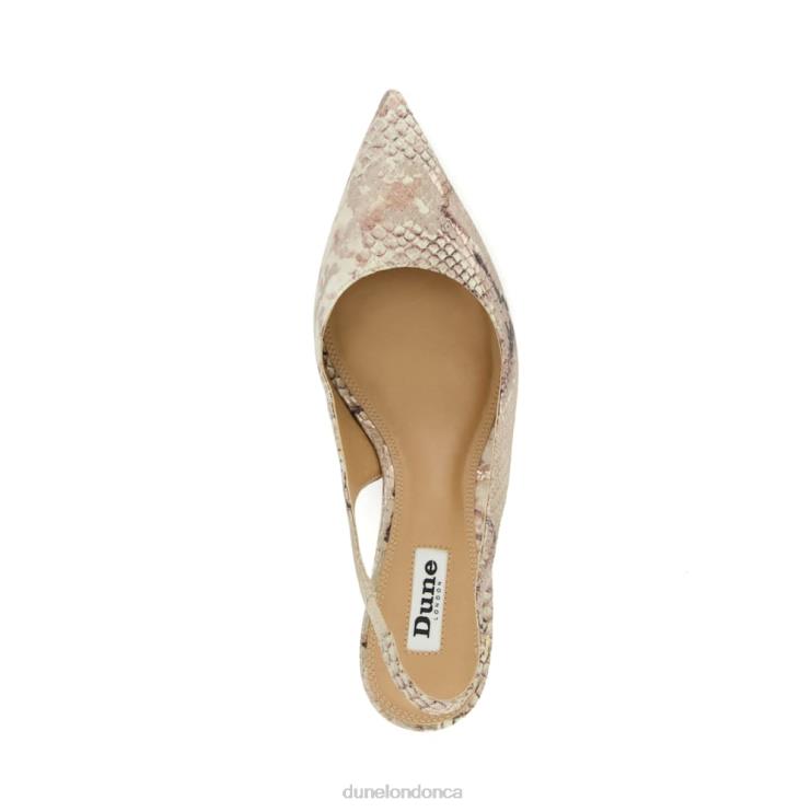 Dune London Capitol Women Slingback Court Shoes Reptile 2Z0DB124