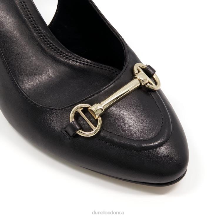 Dune London Cassie Women Wide Fit Sling-Back Court Shoes Black 2Z0DB564