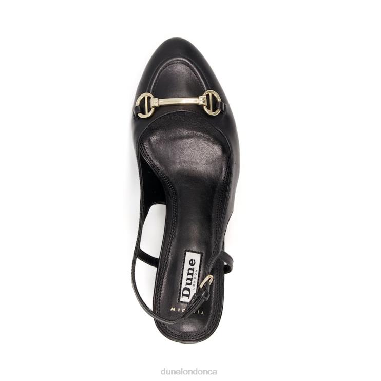 Dune London Cassie Women Wide Fit Sling-Back Court Shoes Black 2Z0DB564