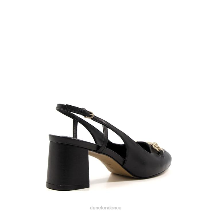 Dune London Cassie Women Wide Fit Sling-Back Court Shoes Black 2Z0DB564