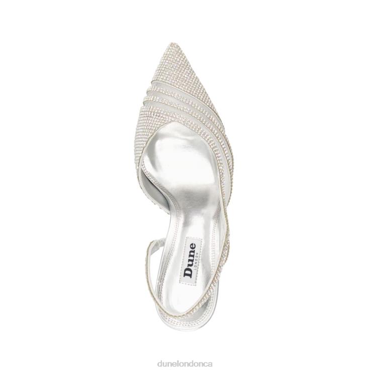 Dune London Champer Women Embellished Court Heels Silver 2Z0DB640