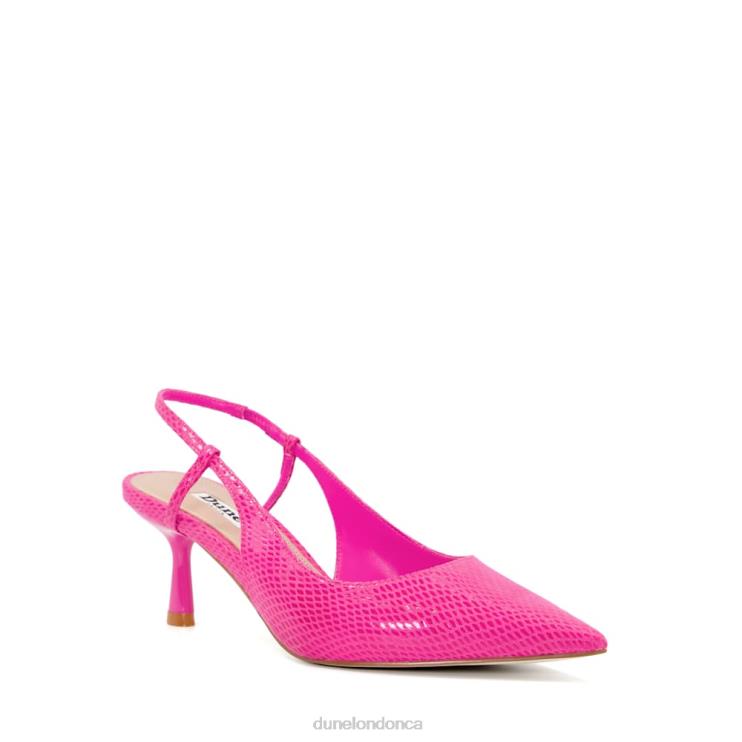 Dune London Clip Women Flare-Heel Slingback Court Shoes Pink 2Z0DB487